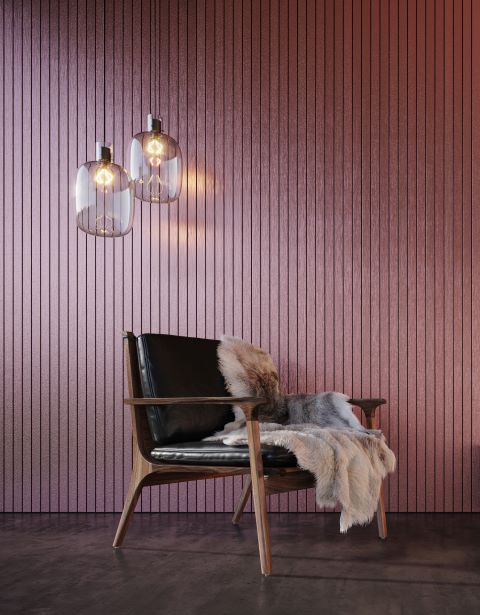Architectural line in profiel Fine line met roze geborstelde metaallook Architectural line in profiel Fine line met roze geborstelde metaallook