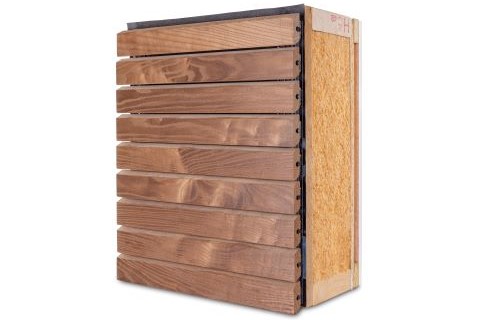 HSB-wand met biobased isolatie en circulaire gevelbekleding HSB-wand met biobased isolatie en circulaire gevelbekleding