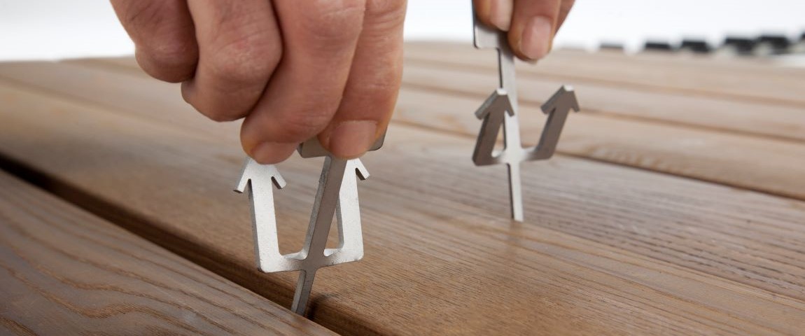 Demontagesleutels: handig hulpmiddel om QuickClip® planken los te klikken