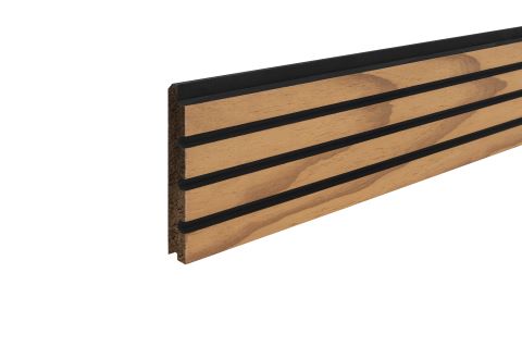 HOTwood Clear Pine Piano QC geborsteld met zwarte strepen