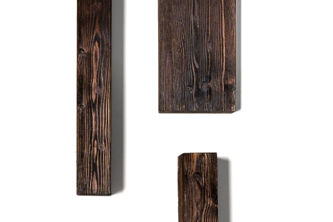Lariks geborsteld en geolied in trendkleur Wenge