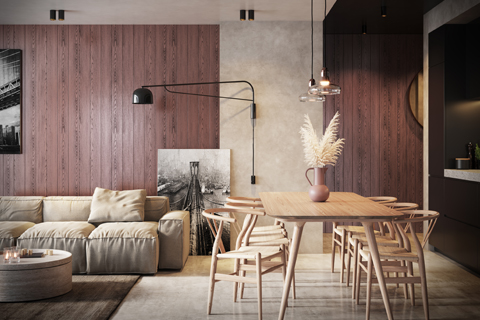 Geolied thermisch essen met roze look