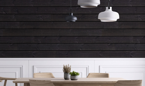 Ignite wandbekleding met gebrande look