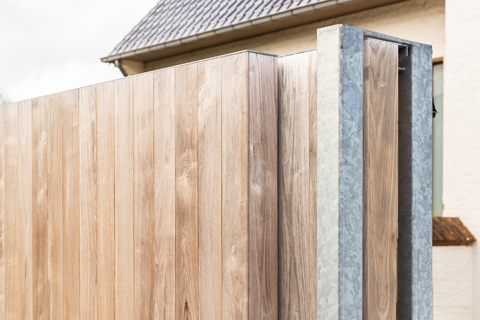 Portail coulissant en bois