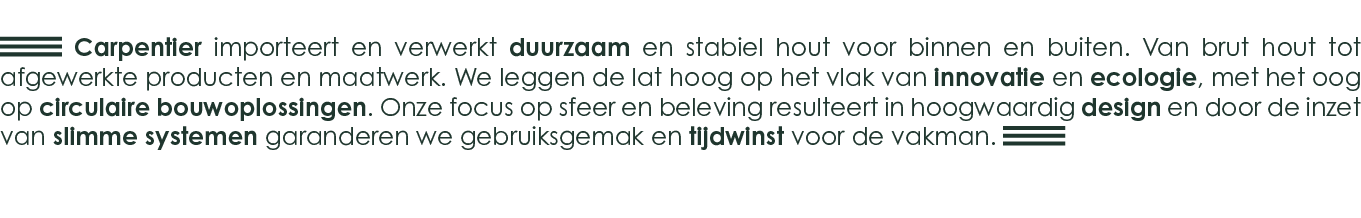 Carpentier missie