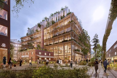 Stockholm Wood City: 7000 kantoorruimtes en 2000 woningen in hout