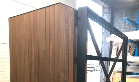 Productie houten poort | Carpentier