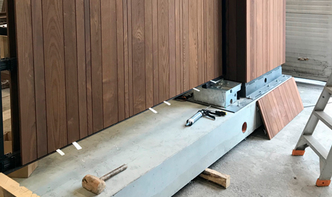 Productie houten poort | Carpentier