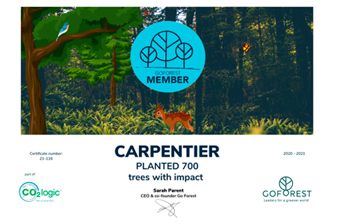 Carpentier certificaat Go Forest
