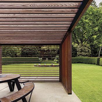 Houten shutters horizontaal