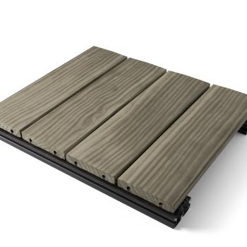 Accoya Color Grey boordplank voor randafwerking terras
