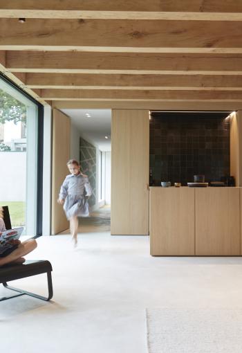 Eiken balken plafond