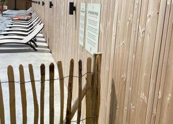 Houten afsluiting in HOTwood pine