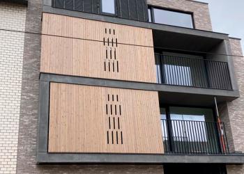 Gerenoveerde woning met HOTwood pine gevelbekleding Fine Line QC