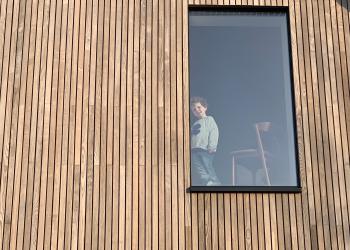 Thermisch essen gevelbekleding gerenoveerde woning