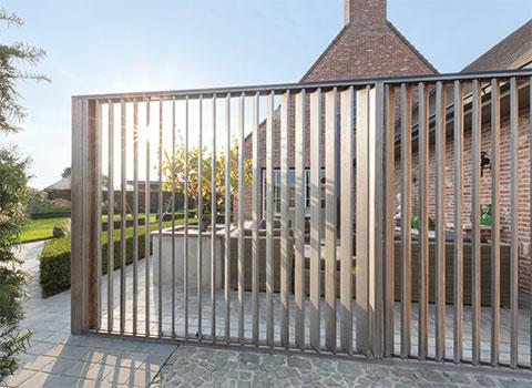 Houten terrasshutters