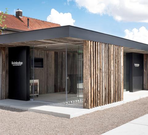 Houten bijgebouw showroom Meulebeke | Carpentier