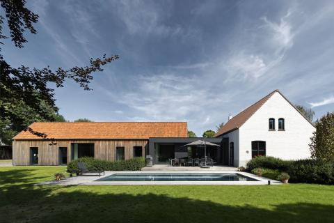 Thermisch essen gevelbekleding woning Sint-Martens-Latem | Carpentier