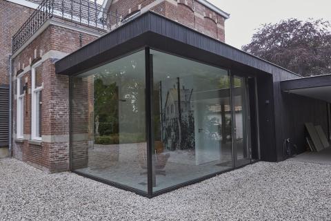 Houten gevelbekleding aanbouw Helvoirt