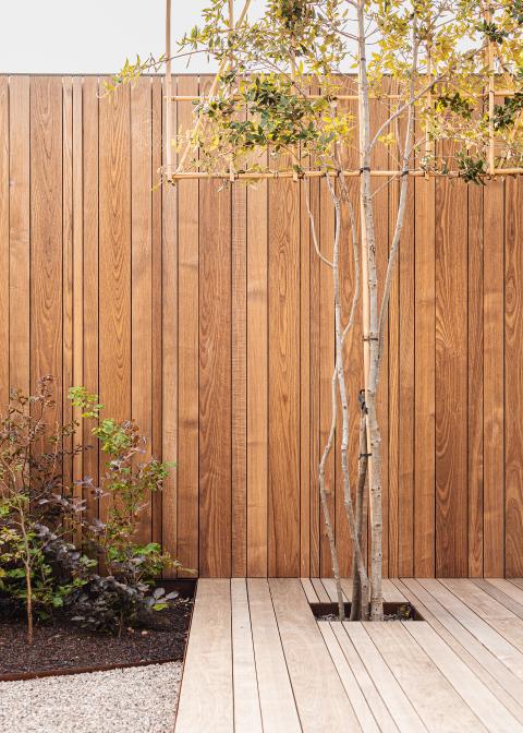 Houten afsluiting in HOTwood essen