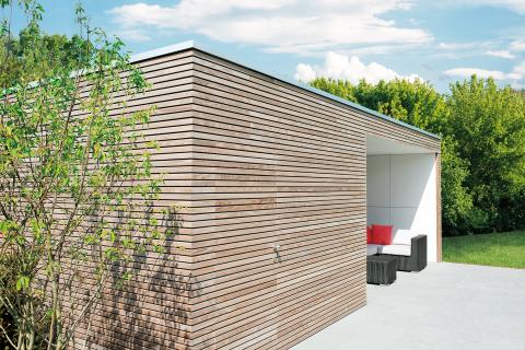 Houten tuinberging thermisch essen Rhombus