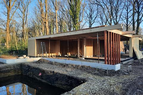 Houtskeletwoning in bouwpakket