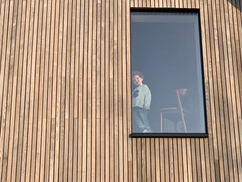 Thermisch essen gevelbekleding gerenoveerde woning