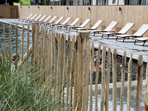 Houten afsluiting in HOTwood pine Plus line QC