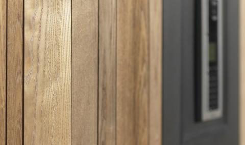 Houten afsluiting HOTwood essen SV+ profiel