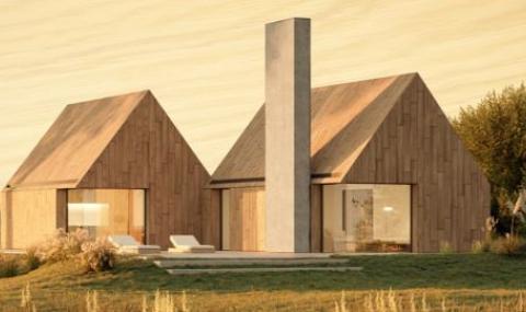 Houtskeletbouwwoning met zadeldak