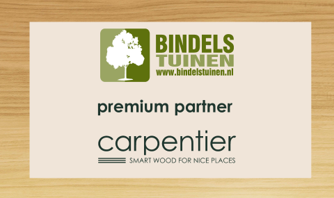 Bindels Tuinen premium partner van Carpentier in Oost-Nederland