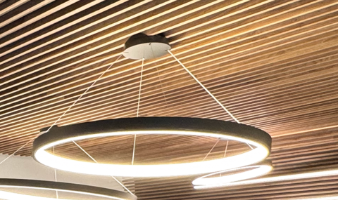 HOTwood essen Uni Line profiel als plafondbekleding