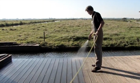 Maintenance bamboo decking