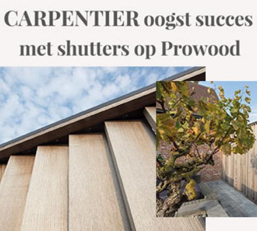 Carpentier oogst succes met shutters op Prowood