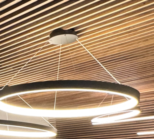 HOTwood essen Uni Line profiel als plafondbekleding