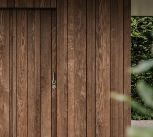 Verticale gevelbekleding in hout 