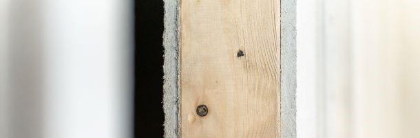 Houtskeletgevel voor renovatie