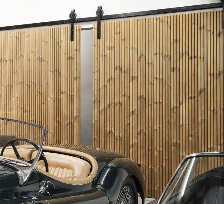 Houten schuifdeur Classic Cars