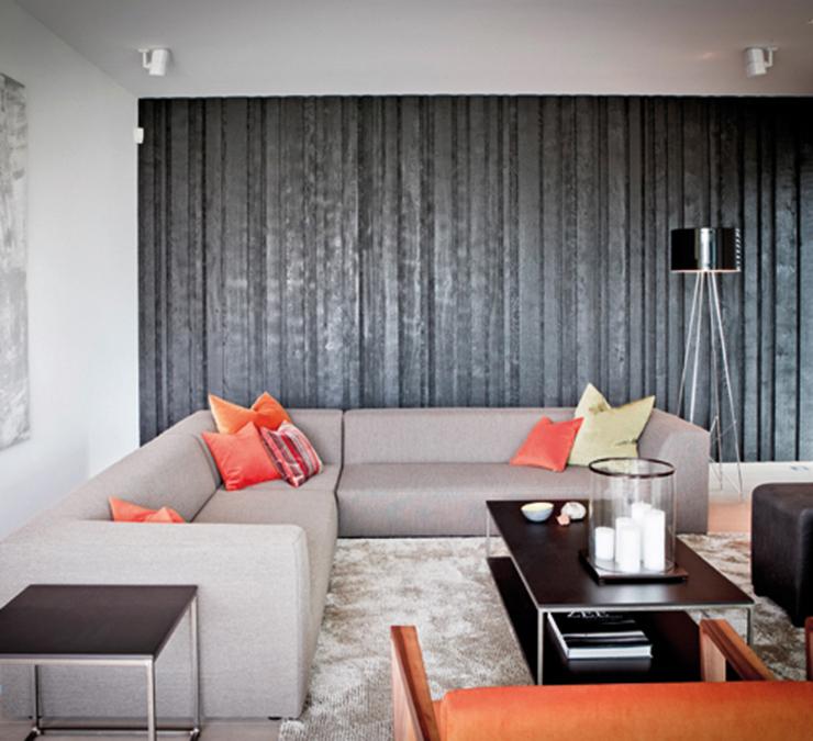 Wandbekleding woning Tielt zwart eiken barcode