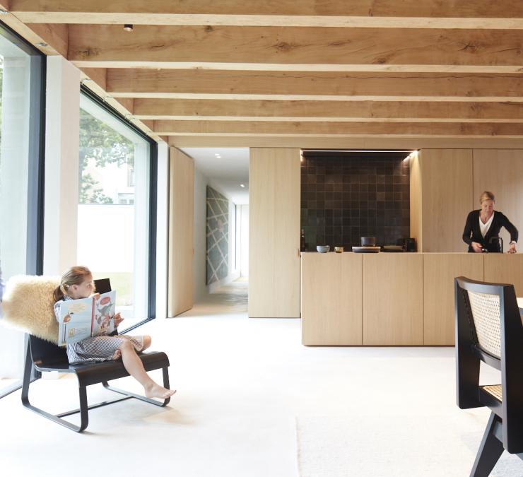 Eiken balken plafond