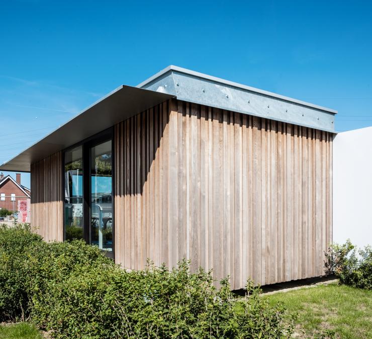 HOTwood essen gevelbekleding Bouwbedrijf Coussée-Bostoen Roeselare
