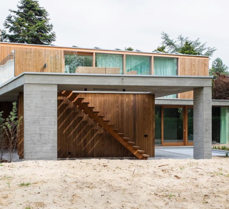 Gevelbekleding HOTwood clear pine Villa Koksijde | Carpentier