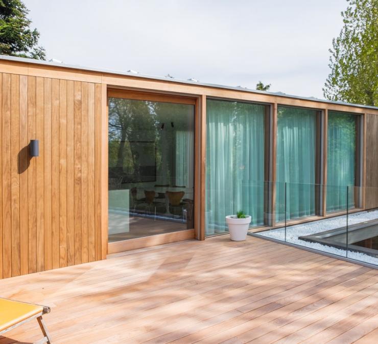Gevelbekleding HOTwood clear pine Villa Koksijde | Carpentier