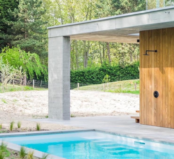 Gevelbekleding HOTwood clear pine Villa Koksijde