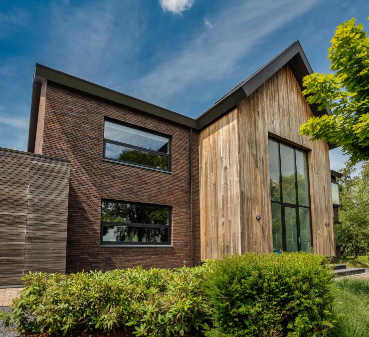 HOTwood essen gevelbekleding Villa Den Ilp (NL)