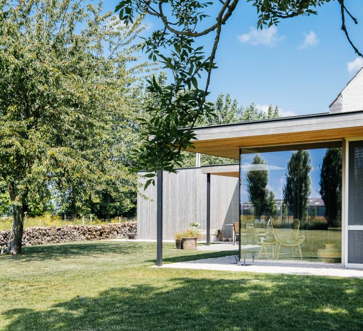 Houten aanbouw woning Ramskapelle  | Carpentier