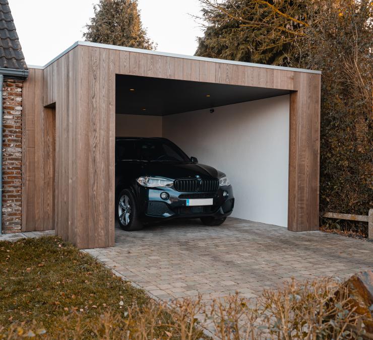Wooden carport HOTwood ash Namen
