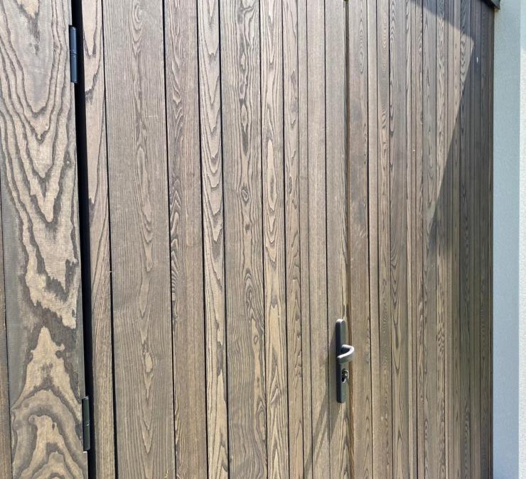 Houten gevelbekleding moderne woning Vlijmen