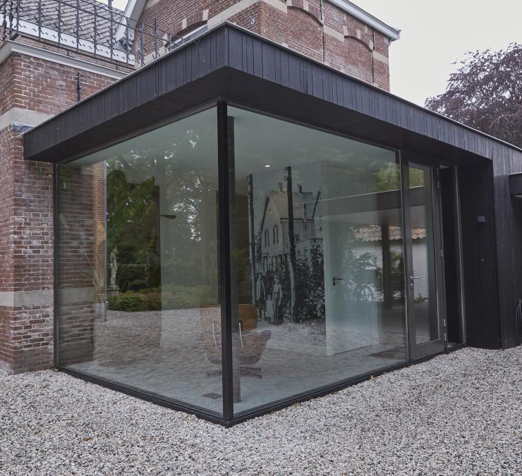 Houten gevelbekleding aanbouw Helvoirt