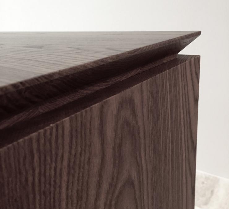Keuken vervaardigd met bekantrecht thermisch hout | Carpentier